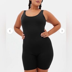 Girlfriend Collective Black Bike Unitard